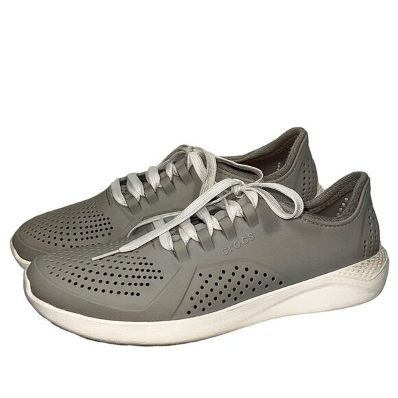 LiteRide Pacer by Crocs Waterproof Women’s Size 11 Gray Lightweight Breathable - Picture 1 of 8